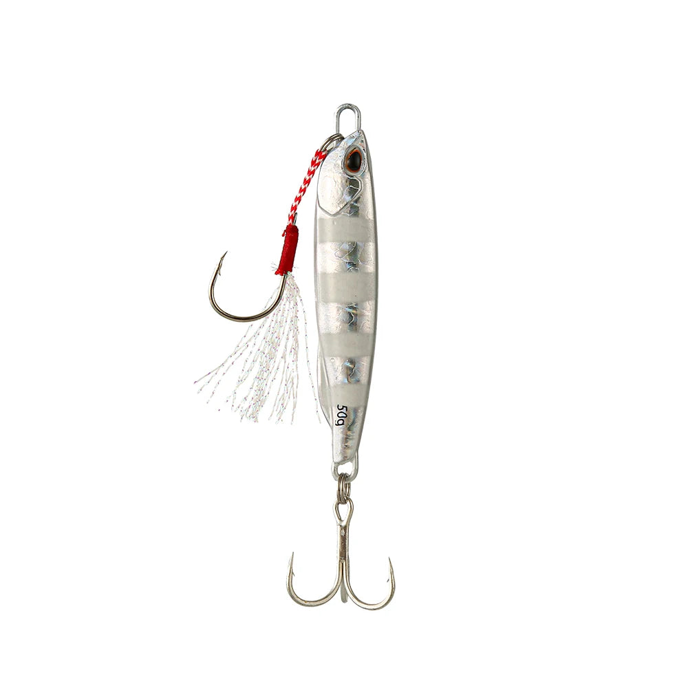 Jigging-señuelo de pesca de lubina Artificial, anzuelo de Metal fundido 2021 Japen, 10/15/20/30/40/50g, fundición a tierra