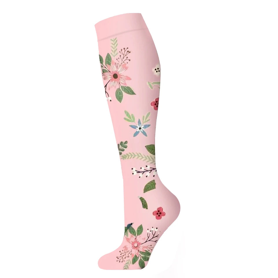 Nuevos calcetines de compresión deportivos para venas varicosas, calcetines médicos de nailon para enfermería, aptos para correr, saltar, antifatiga