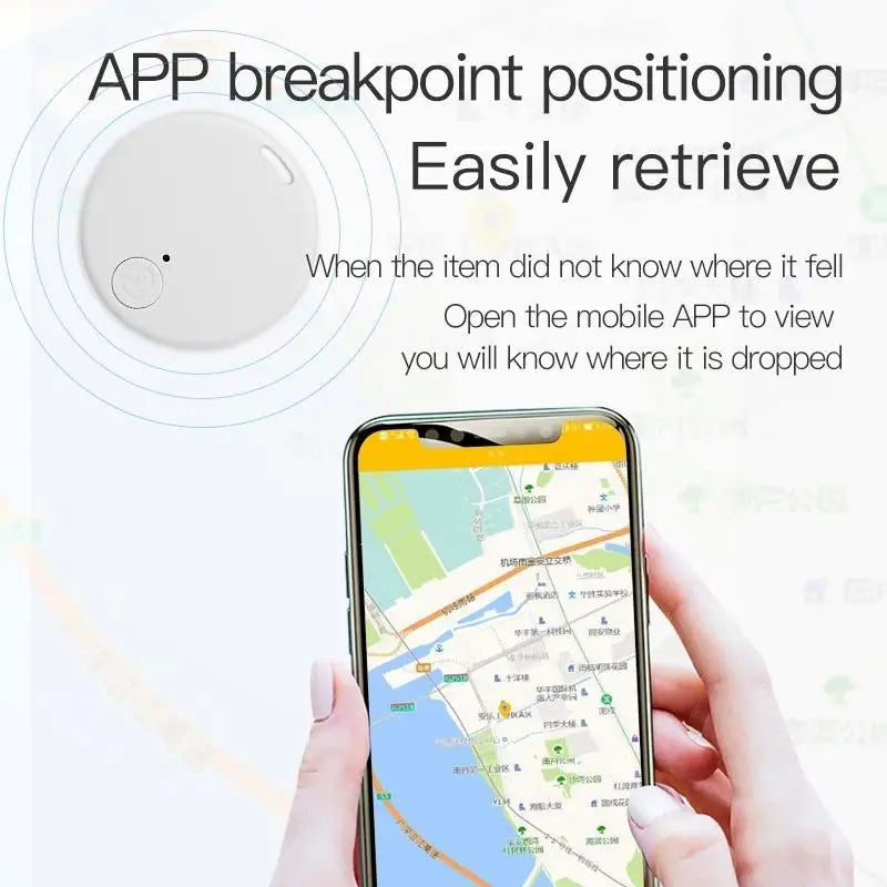 Mini localizador GPS con alarma antipérdida, llavero con etiqueta inteligente Compatible con Bluetooth, rastreador de llaves para perros, mascotas y niños
