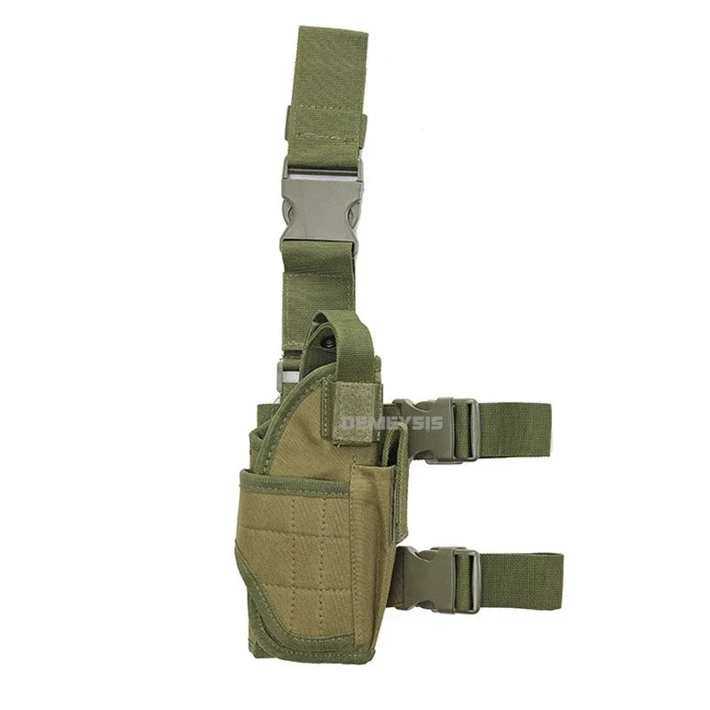 Funda Universal para pistola con pierna caída, bolsa táctica para pistola en el muslo para diestros, arnés para piernas para todas las pistolas