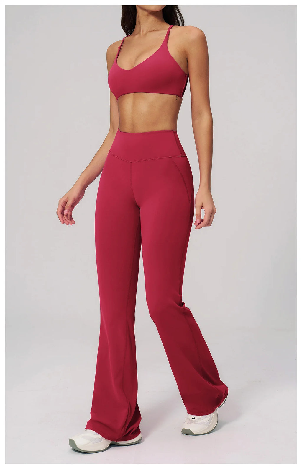 Conjunto de Yoga para Mujer, Ropa Deportiva, Conjunto de Gimnasio y Fitness, 2 Piezas, Leggings para Correr, Sujetador Deportivo Transpirable, Ropa Deportiva Femenina