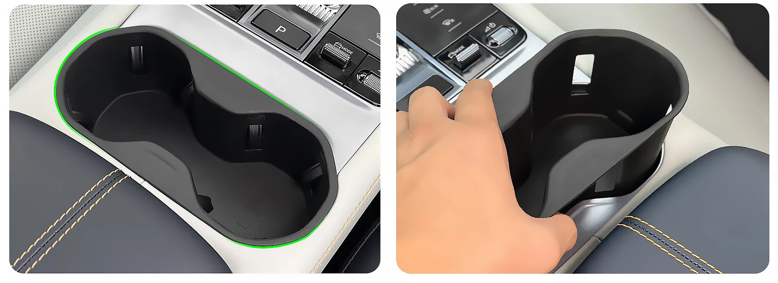 Para BYD Seal U 2023 2024 2025 caja de almacenamiento con reposabrazos consola central portavasos caja de almacenamiento en capas accesorios para Song Plus DM-i