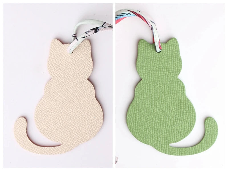 Llavero con doble cara de piel auténtica de grano completo de cocodrilo, gato de la suerte, cachorro, perro, caballo, mochila, colgante, Animal, bolso de mujer