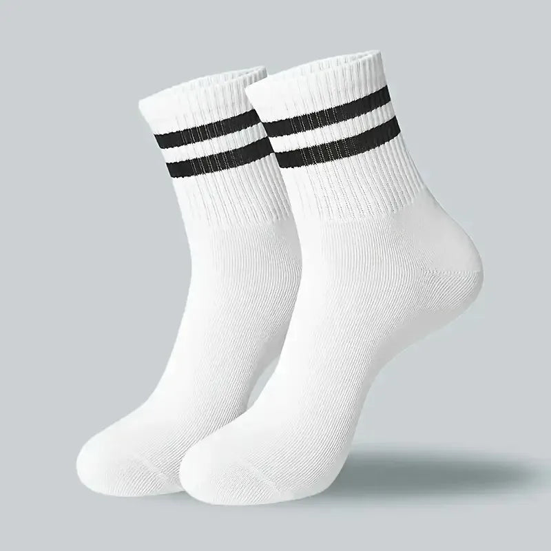 5/10/20 pares de calcetines de cuello redondo de color sólido neutro, calcetines deportivos transpirables y cómodos para primavera y verano, calcetines deportivos para todas las estaciones