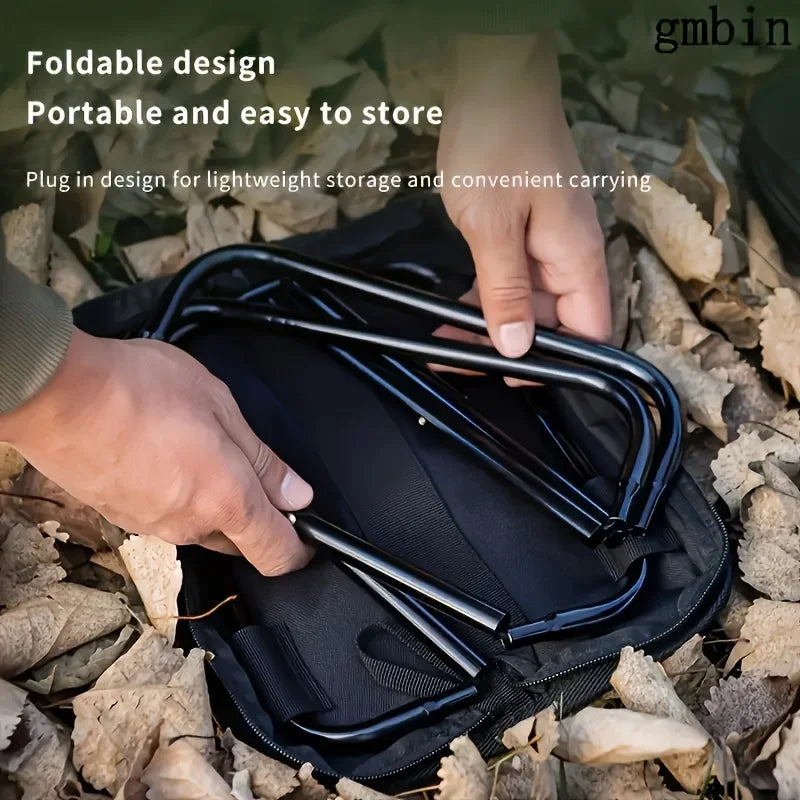 Taburete Plegable Portátil, Silla Ligera para Camping, Asiento Plegable para Pesca, Senderismo, Viajes, Uso en Interiores y Exteriores