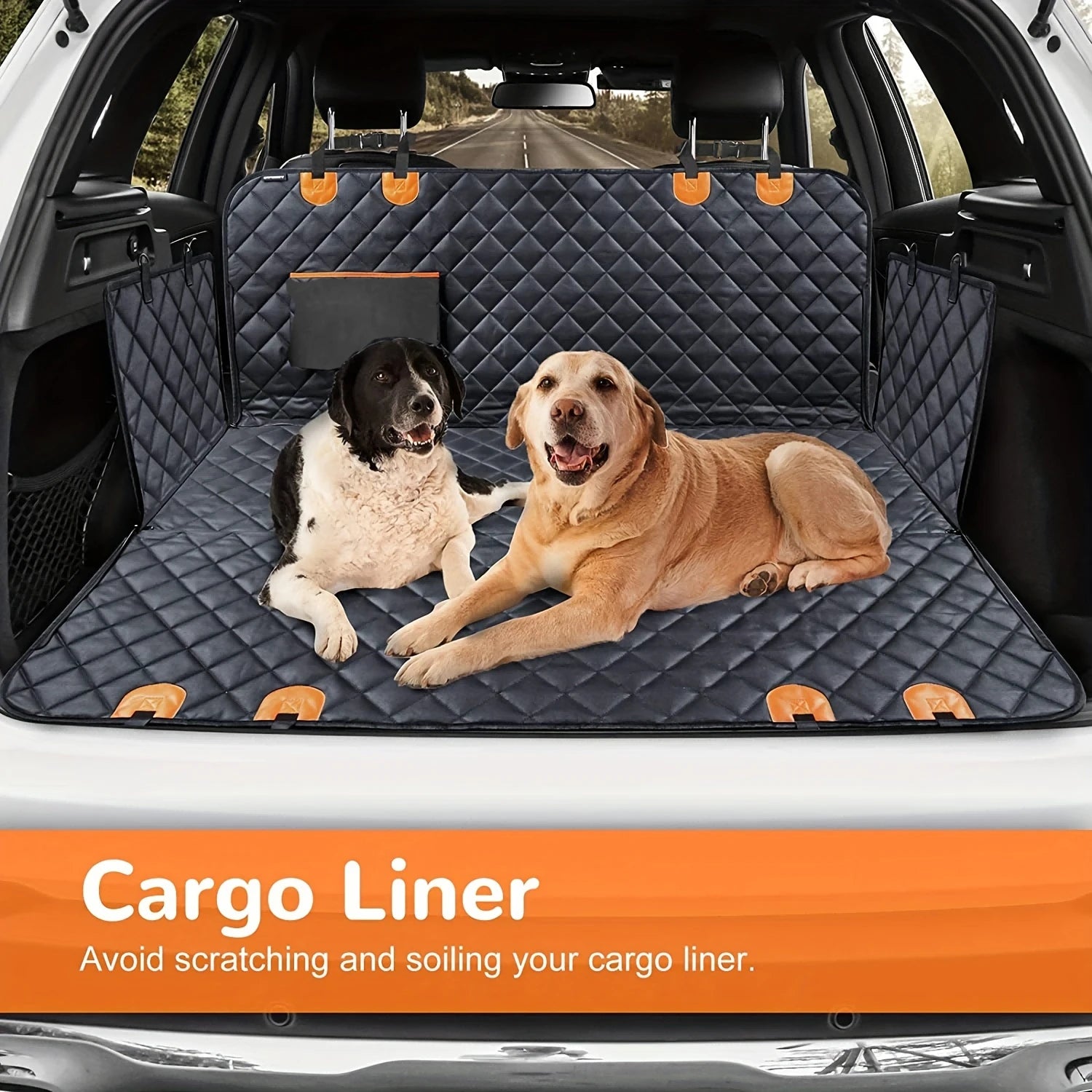 Funda para asiento de coche para perros, funda para asiento de mascotas, hamaca 600D, resistente, a los arañazos, antideslizante, duradera, suave, para asiento trasero de coches