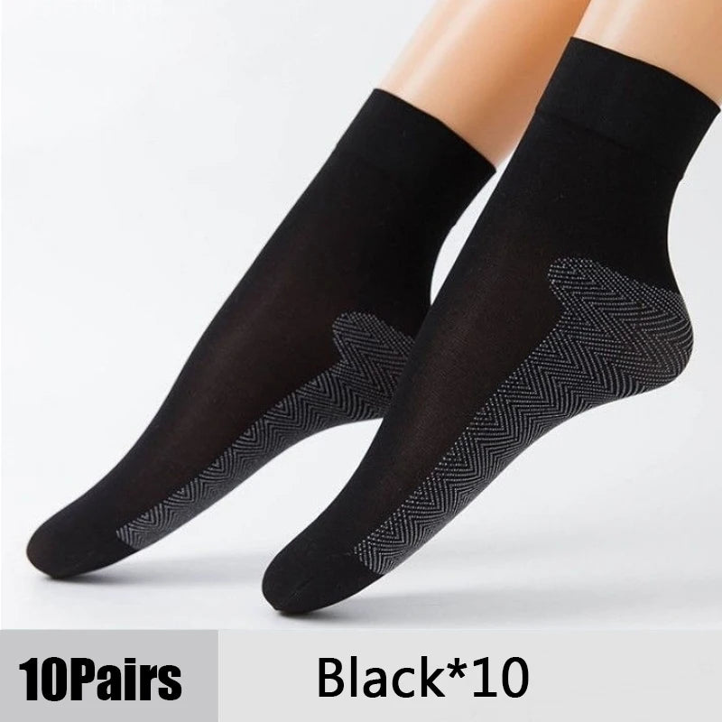 Calcetines transpirables ultrafinos para mujer, medias suaves, informales, ligeras, transparentes, para primavera y verano, 10 pares，calcetines dedos，calcetin mujer，calcetines dedos separados para mujer