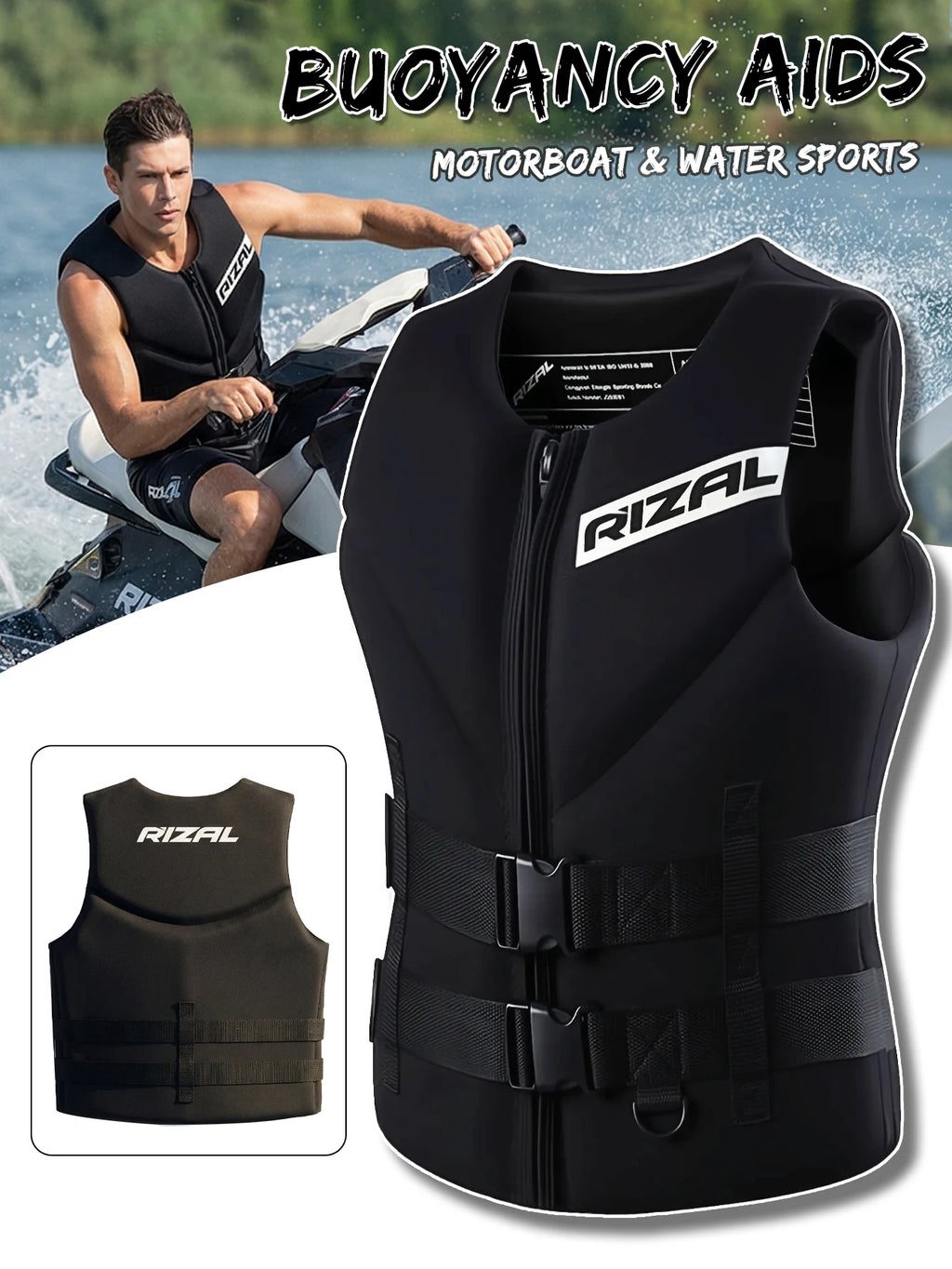 Chaleco salvavidas para adultos, para Surf, Kayak, Wakeboard, lanchas de rescate, balsa, esquí, deportes acuáticos, natación, rescate a la deriva