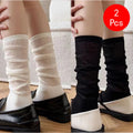 Calcetines de estilo Lolita Y2K para mujer, medias largas y holgadas hasta la rodilla, transpirables, informales, de encaje, suaves, coreanas, 2 uds.