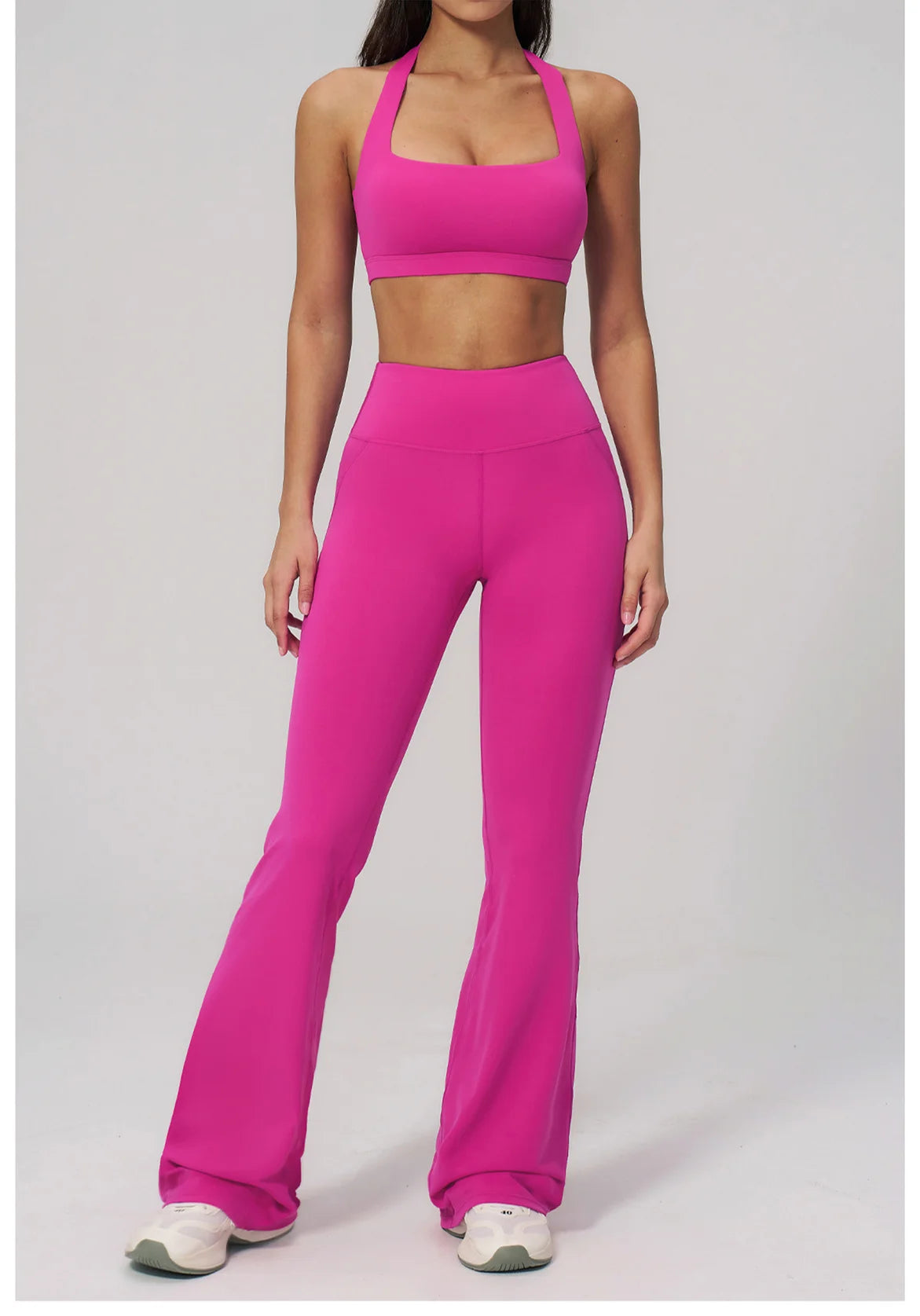 Conjunto de Yoga para Mujer, Ropa Deportiva, Conjunto de Gimnasio y Fitness, 2 Piezas, Leggings para Correr, Sujetador Deportivo Transpirable, Ropa Deportiva Femenina