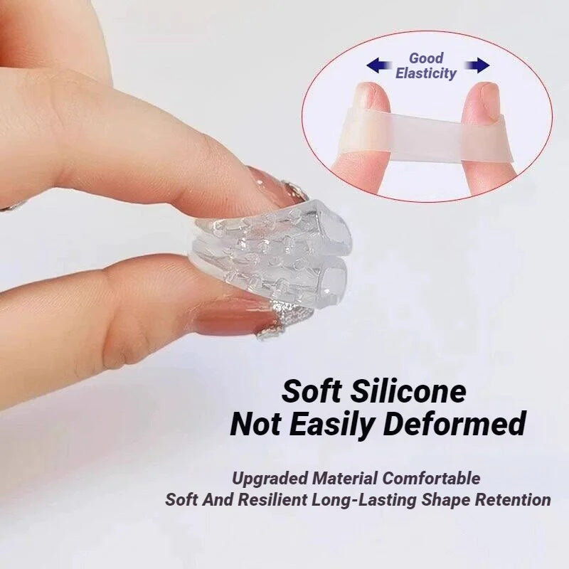 Protectores de dedos de silicona transparentes y transpirables de alta elasticidad, previenen ampollas, callos y durezas, cuidado de los pies antifricción