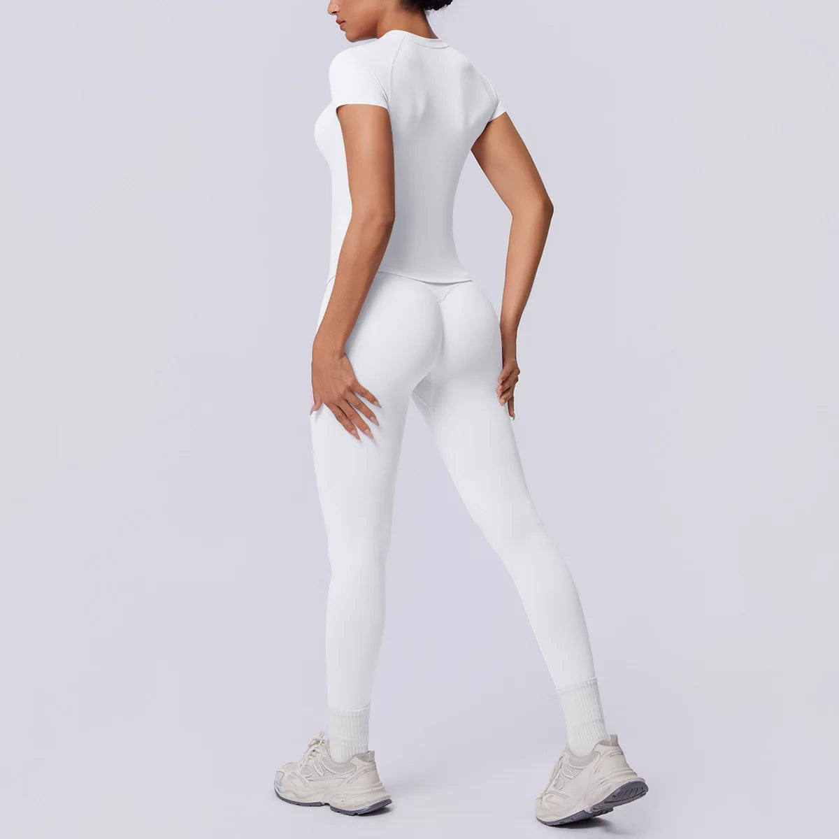 Conjunto Deportivo de Yoga para Mujer, Conjunto de Dos Piezas, Pantalones y Top, Traje Deportivo para Gimnasio, Yoga y Entrenamiento