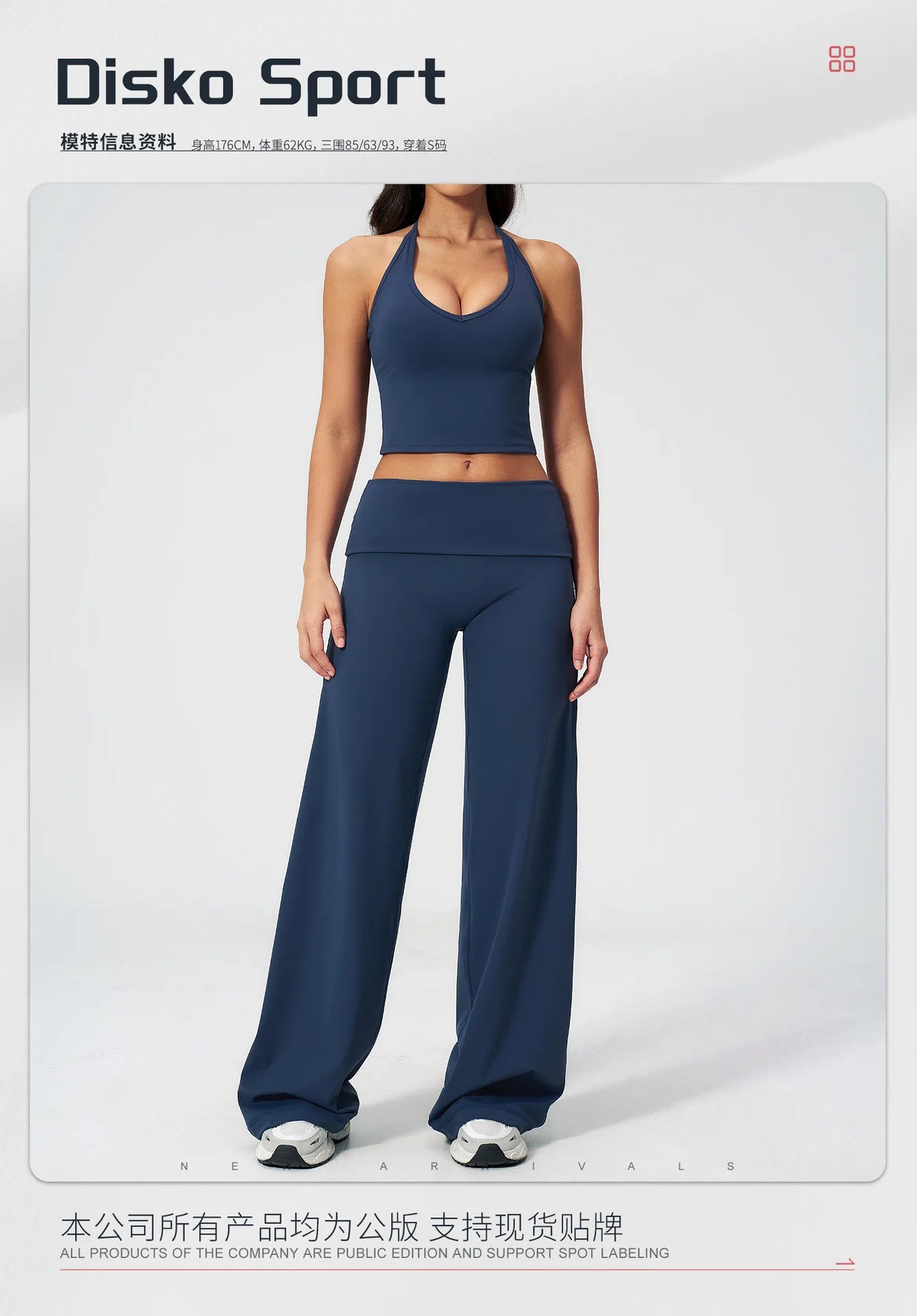 Conjunto Deportivo de Yoga para Mujer, Conjunto de Dos Piezas, Pantalones y Top, Traje Deportivo para Gimnasio, Yoga y Entrenamiento