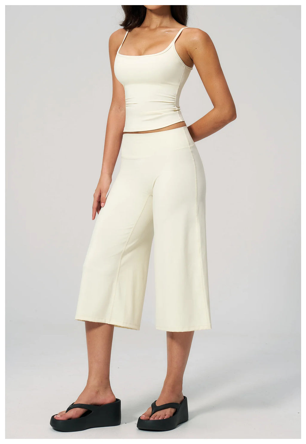 Conjunto Deportivo de Yoga para Mujer, Conjunto de Dos Piezas, Pantalones y Top, Traje Deportivo para Gimnasio, Yoga y Entrenamiento