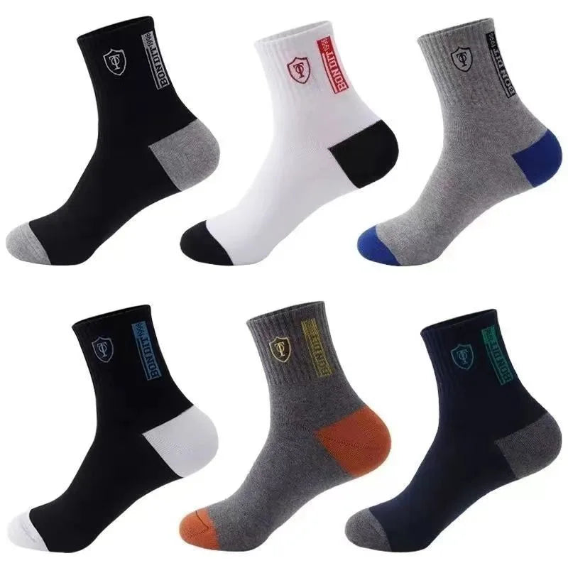 5/10 pares de calcetines transpirables de baloncesto para hombre para primavera y otoño medias deportivas desodorantes con absorción de sudor