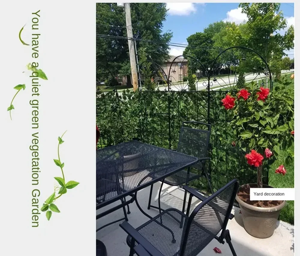 Paneles de valla de hojas verdes, seto de hiedra Artificial de 50x200cm, pantalla de valla de privacidad falsa para decoración del hogar, jardín al aire libre, balcón, 1x3m
