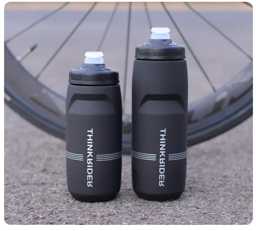 ThinkRider-botella de agua para bicicleta de montaña y carretera, botella de plástico portátil de gran capacidad para deportes al aire libre, 620ml/750ml