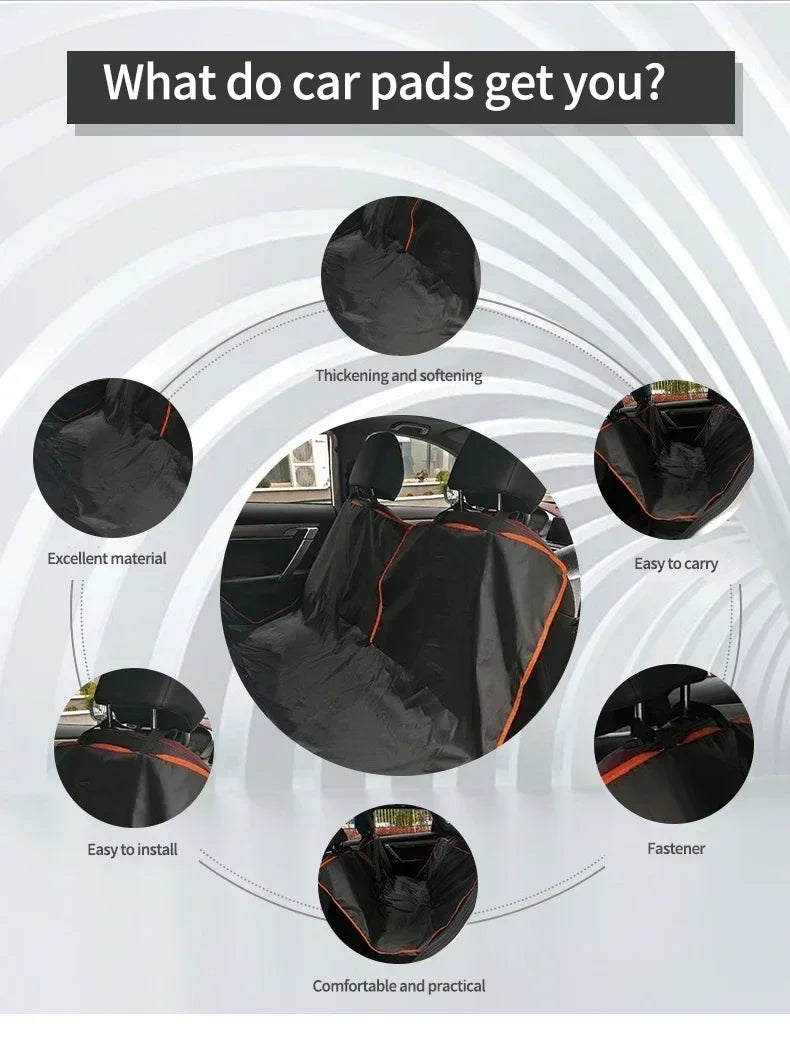 Funda Protectora Premium para Asiento de Coche para Perros, de Tela Oxford, Resistente al Agua y a los Arañazos, Tipo Hamaca, para Autos, Camionetas y SUVs
