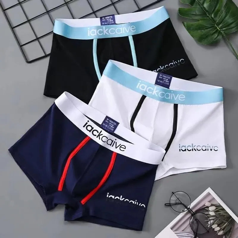 3 uds bragas masculinas ropa interior de algodón para hombres Boxers transpirables Boxer para hombre calzoncillos estampados pantalones cortos cómodos ropa interior para hombres M-3XL