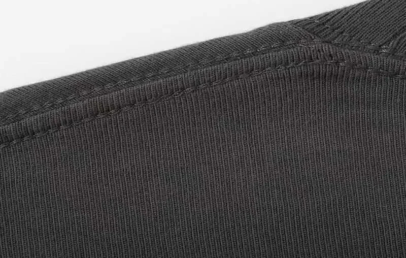Close-up of the fabric and stitching on the Certified Freak Cat Meme T Shirt Cotton Short Sleeve.