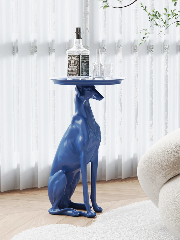Esculturas de perros grandes para decoración del hogar, mesa de centro, sala de estar, adornos de suelo, bandeja de almacenamiento, estatua, accesorios de decoración del hogar Nórdico