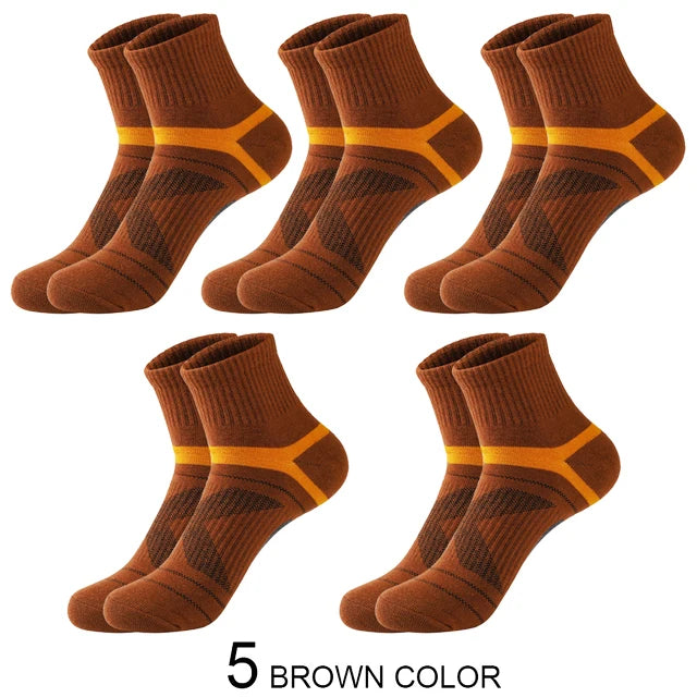Lote de 3/5/10/20 pares de calcetines deportivos negros para hombre, calcetines informales para correr, Otoño Invierno, calcetines transpirables de alta calidad para hombre