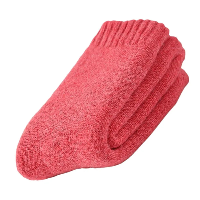 2025 nuevos calcetines cálidos súper gruesos de invierno, calcetines de lana para hombres y mujeres, calcetines sólidos, calcetines de lana Merino contra la nieve fría, calcetines Terry