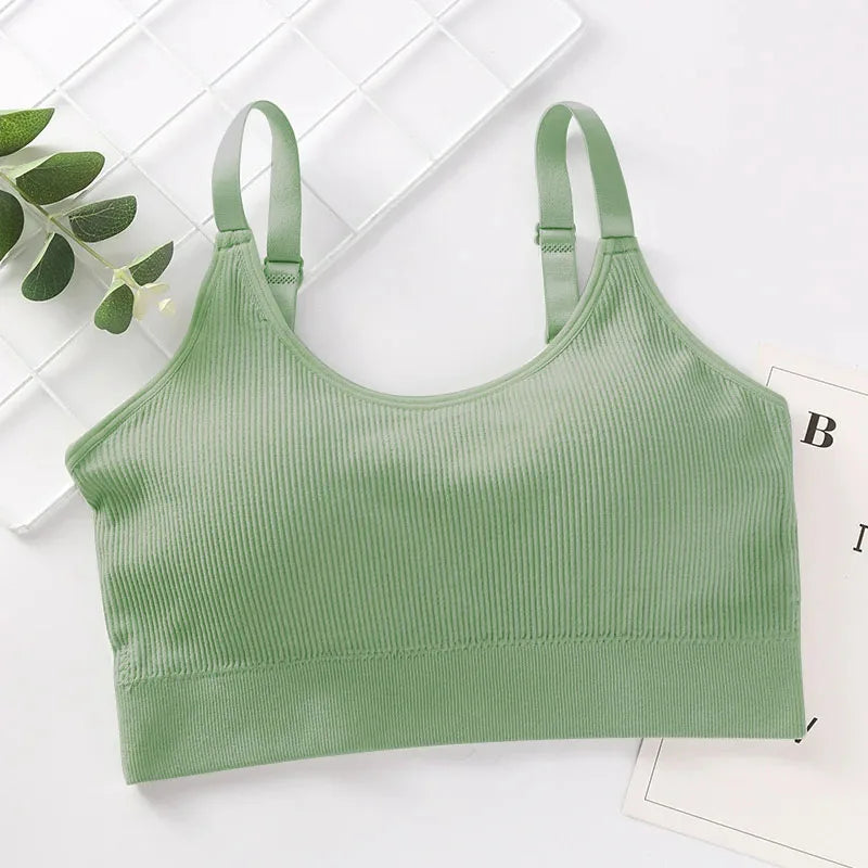 Ropa interior Sexy para mujer, lencería sin anillo de acero, sujetador, Top de tubo envuelto en el pecho, belleza en la espalda, Top de tubo de sección delgada de algodón activo