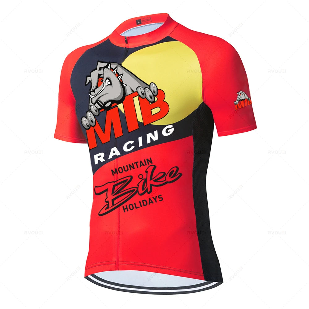 Conjunto de ropa de Ciclismo profesional para Hombre, Maillot de verano para bicicleta de montaña, MTB