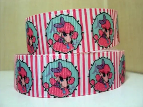 Cinta de grogrén con estampado de perro para envolver regalos, lazo de pelo DIY, Material de costura artística para mascotas, 5 yardas, 5Yc10009