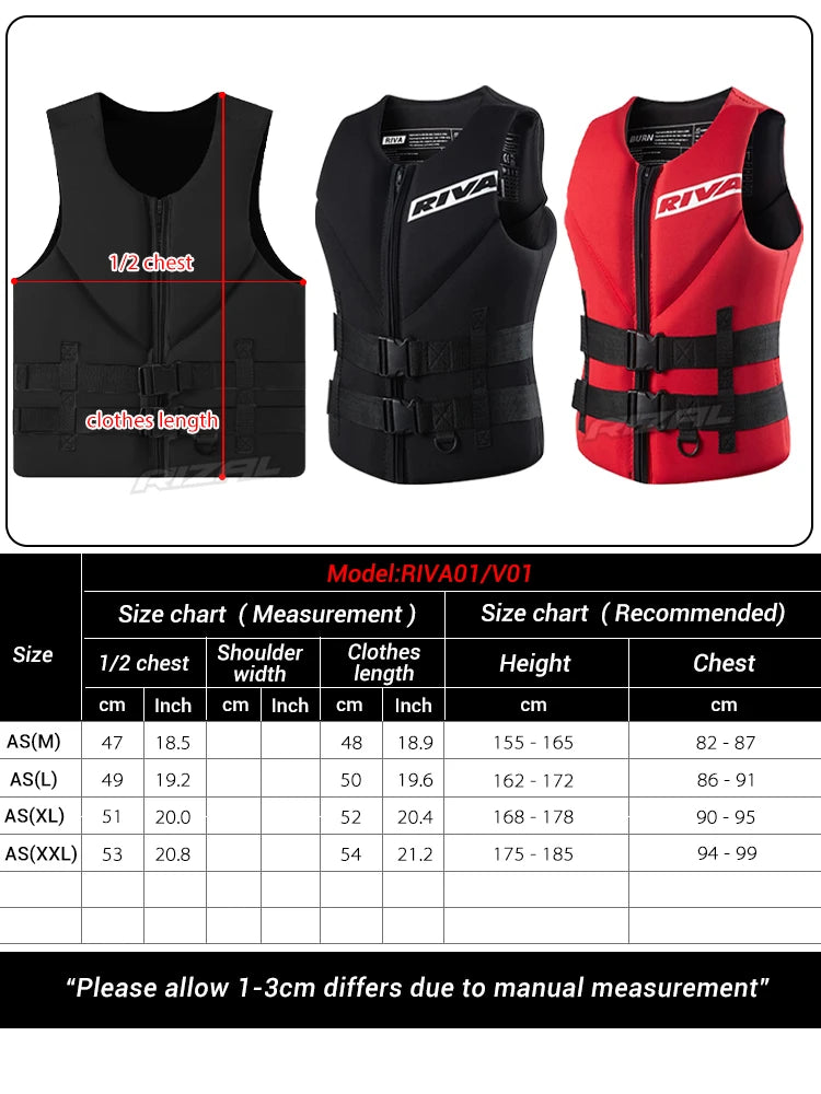 Chaleco salvavidas para adultos, para Surf, Kayak, Wakeboard, lanchas de rescate, balsa, esquí, deportes acuáticos, natación, rescate a la deriva