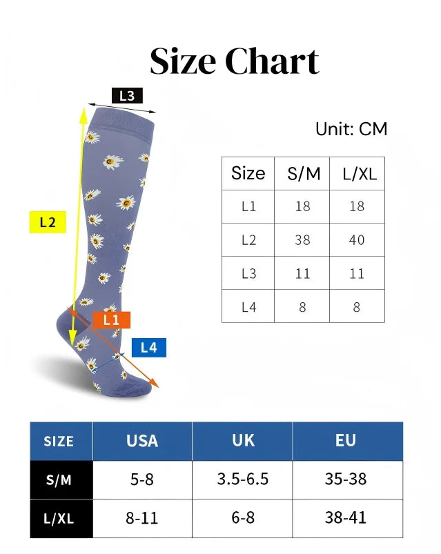 Nuevos calcetines de compresión deportivos para venas varicosas, calcetines médicos de nailon para enfermería, aptos para correr, saltar, antifatiga