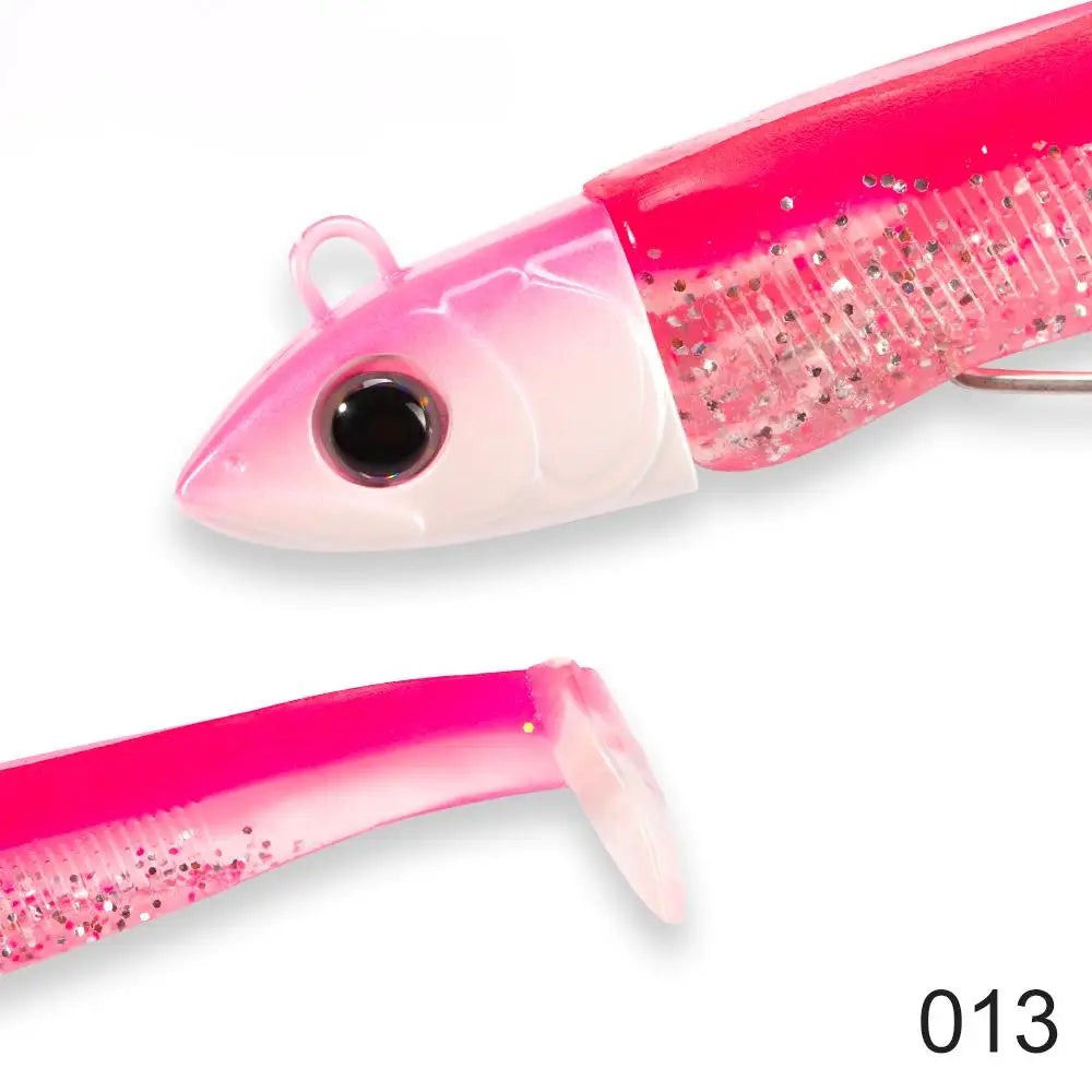 Señuelo de pesca de silicona suave Hunthouse Barre T. Minnow 70/85/100/110/125/135/155mm para lubina y lucio LW216