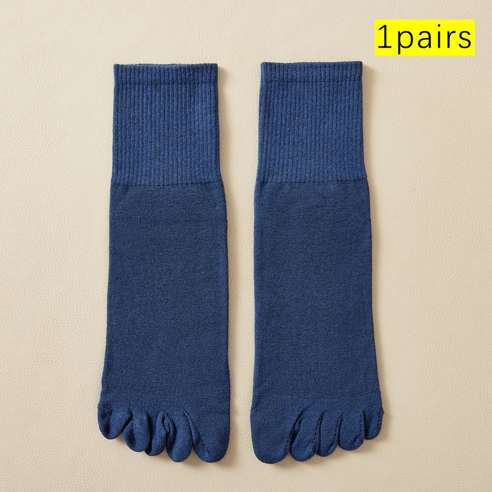 Gran oferta de calcetines de algodón para hombre, calcetines largos que absorben la humedad, Control de olores, diseño de punta sin costuras, para uso diario deportivo