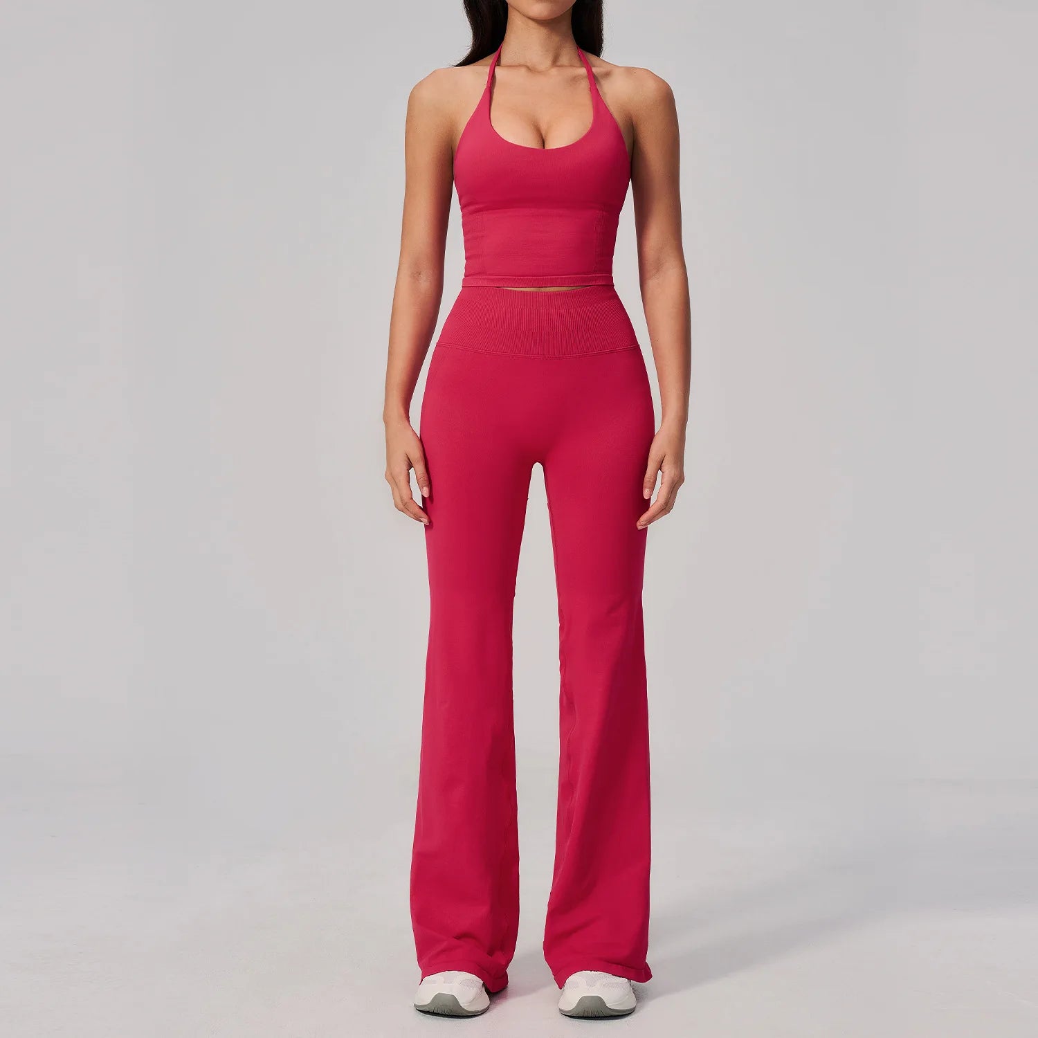 Conjunto de Yoga sin Costuras para Mujer, Ropa Deportiva, Conjunto de Fitness de 2 Piezas, Leggings y Sujetador Deportivo Transpirable, Ropa Deportiva Femenina