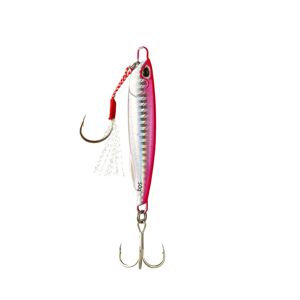 Jigging-señuelo de pesca de lubina Artificial, anzuelo de Metal fundido 2021 Japen, 10/15/20/30/40/50g, fundición a tierra