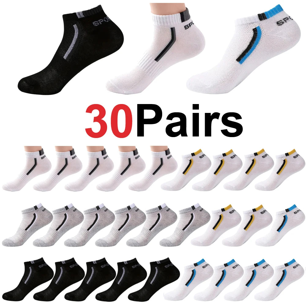 Calcetines náuticos antideslizantes para hombre, 5 pares de calcetines tobilleros con estampado de bloques para negocios y deportes, transpirables, resistentes al sudor, antiolor, cómodos
