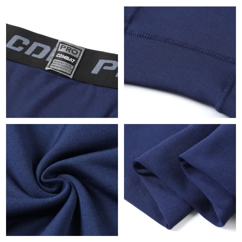 Ropa interior térmica de invierno para hombre, mallas de lana para hombre, pantalones largos cálidos, pantalones térmicos de compresión, medias, ropa para hombre 3XL