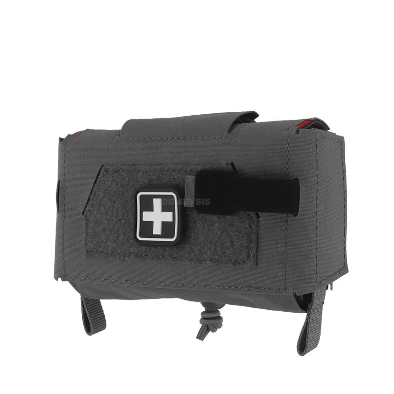 Bolsa táctica de primeros auxilios médicos, bolsas compactas para traumatismos al aire libre, IFAK para caza, chaleco Airsoft, portador de placa