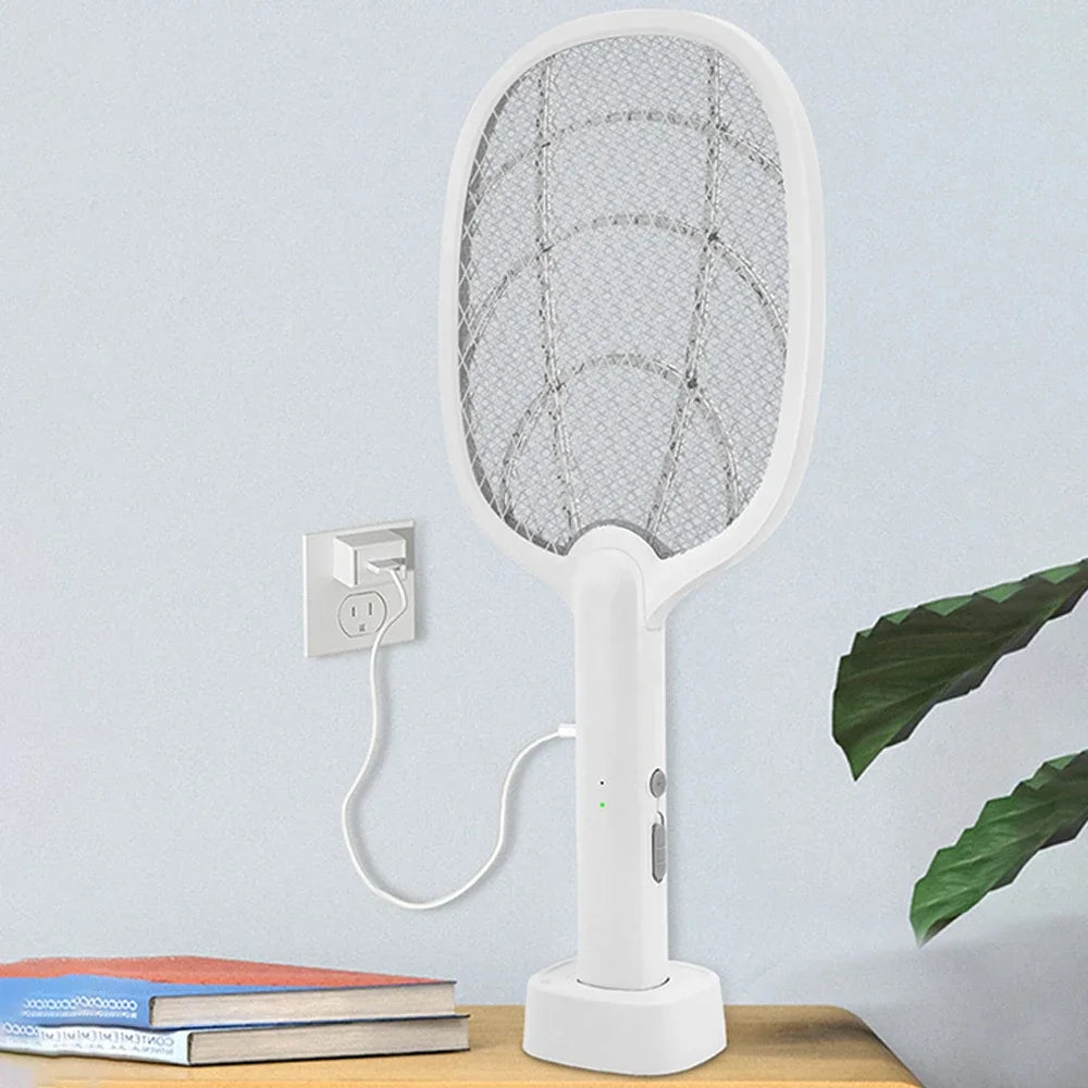 Lámpara antimosquitos, recargable por USB, eléctrica, plegable, mata mosquitos, raqueta, matamoscas, repelente de insectos, Zapper