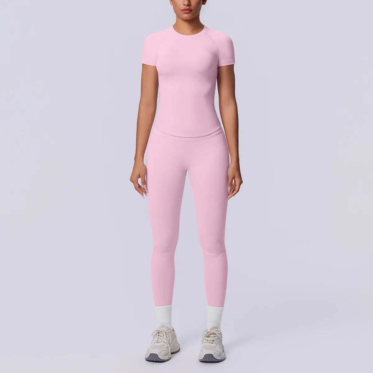 Conjunto Deportivo de Yoga para Mujer, Conjunto de Dos Piezas, Pantalones y Top, Traje Deportivo para Gimnasio, Yoga y Entrenamiento