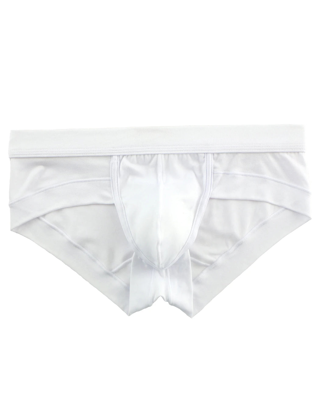 Calzoncillos convexos para hombre, pantalones cortos de moda, antirozos y cómodos, color blanco.