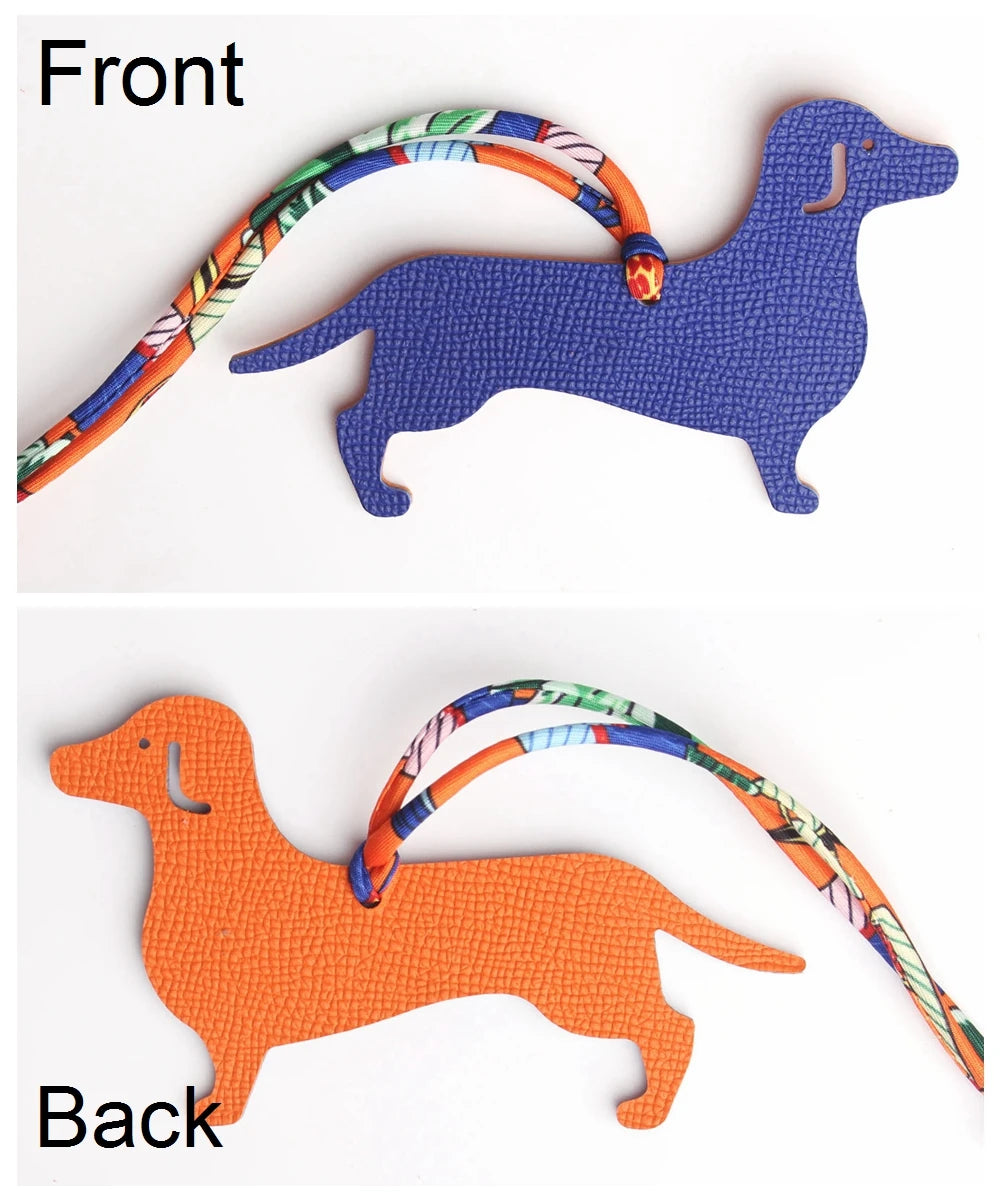Llavero con doble cara de piel auténtica de grano completo de cocodrilo, gato de la suerte, cachorro, perro, caballo, mochila, colgante, Animal, bolso de mujer