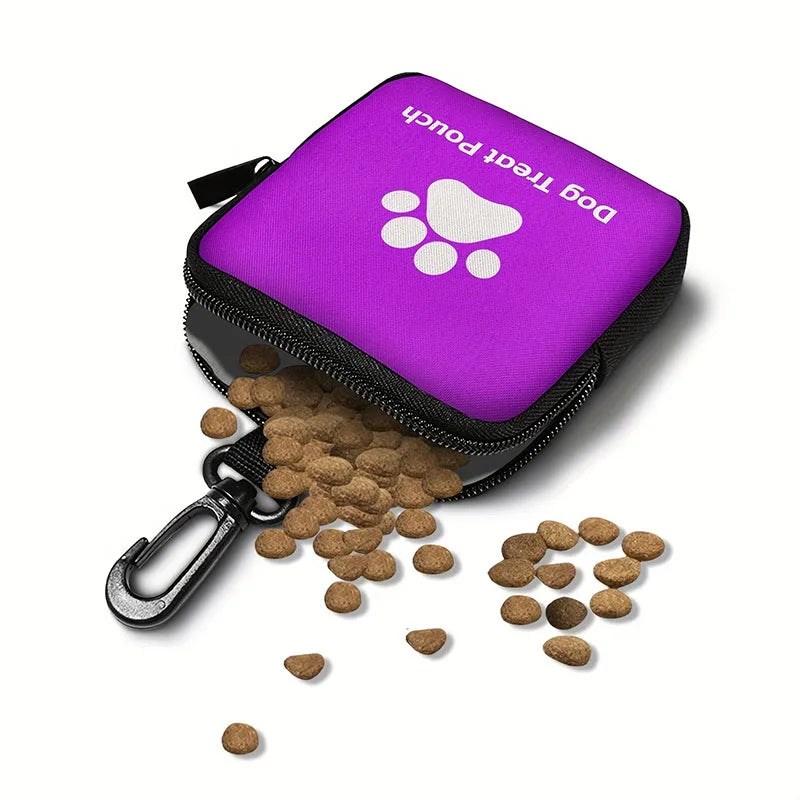 Bolsa portátil para golosinas para perros, adiestramiento al aire libre, bolsillo para comida para perros, bolsas multifuncionales de recompensa para perros, suministros para mascotas