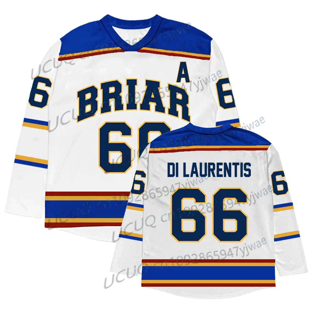 Camiseta de hockey de la Universidad Briar de la serie de TV Off Campus 2026, camiseta unisex de Graham Logan, Di Laurentis, Tucker, camiseta de playa