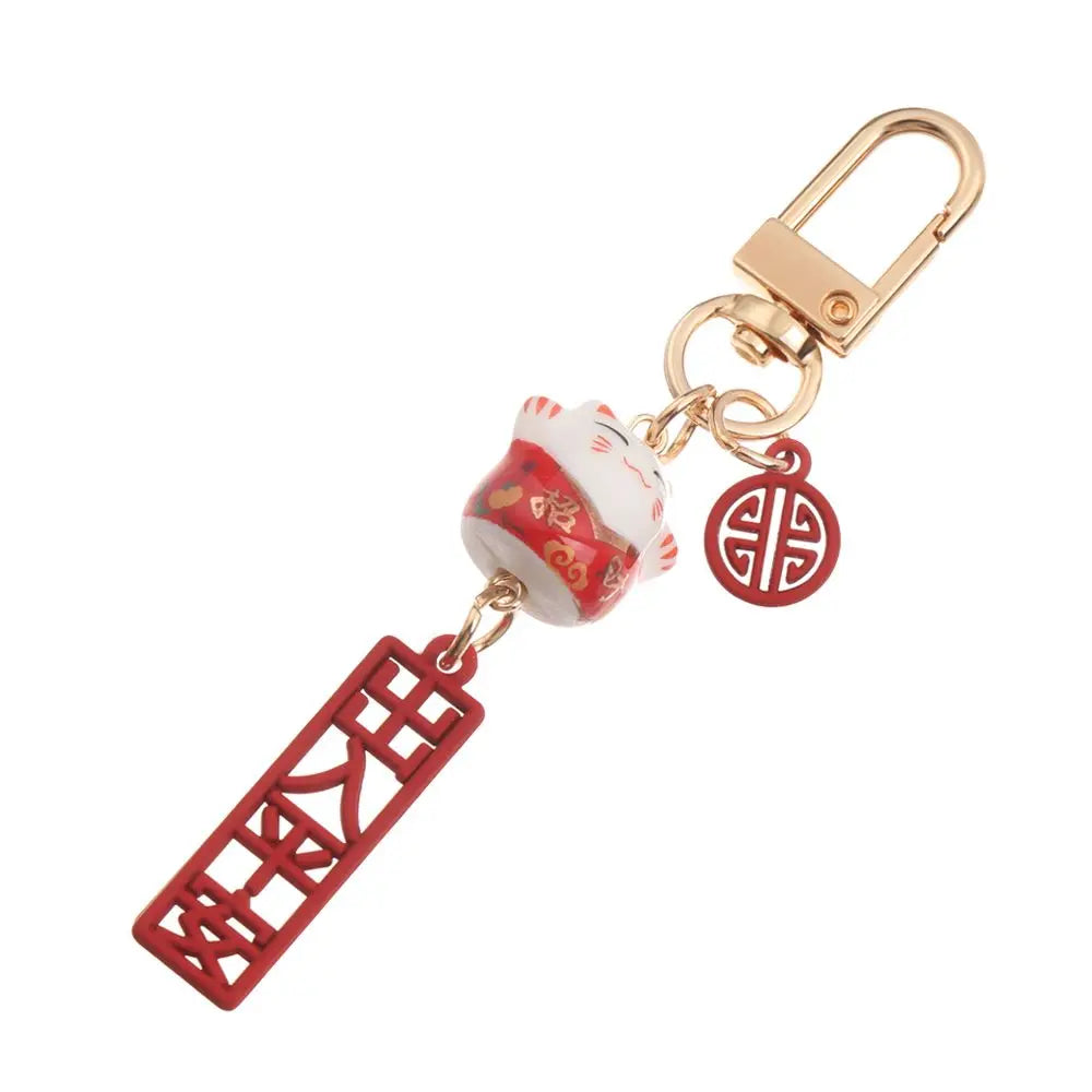 Cordón de correa para teléfono, cuerda colgante de muñeca, estilo japonés, antipérdida, Sakura, gato de la suerte, 1 unidad