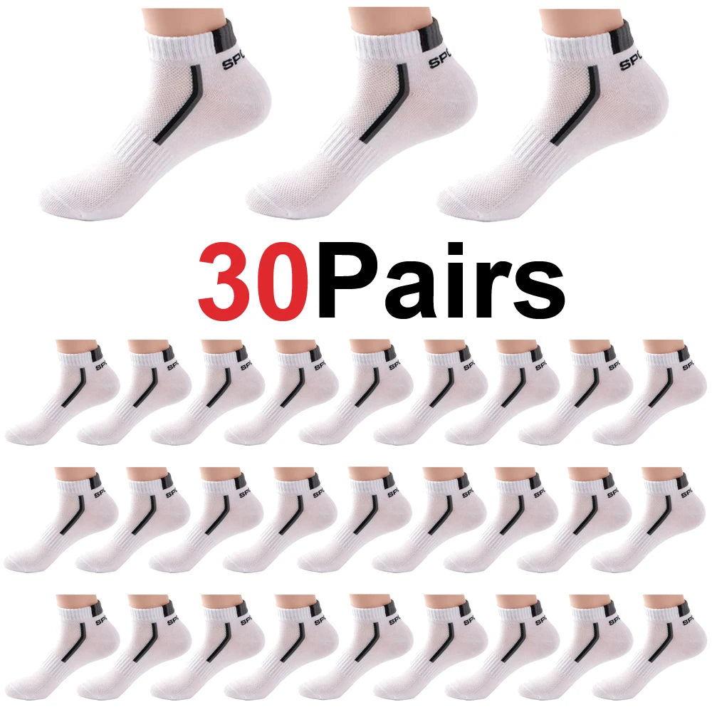 Calcetines náuticos antideslizantes para hombre, 5 pares de calcetines tobilleros con estampado de bloques para negocios y deportes, transpirables, resistentes al sudor, antiolor, cómodos