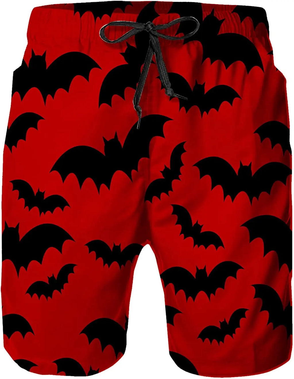 Bañador de secado rápido con forro de malla para hombre, pantalones largos de playa y Surf, pantalones cortos de tabla, góticos, Luna, gato, Calavera, Verano