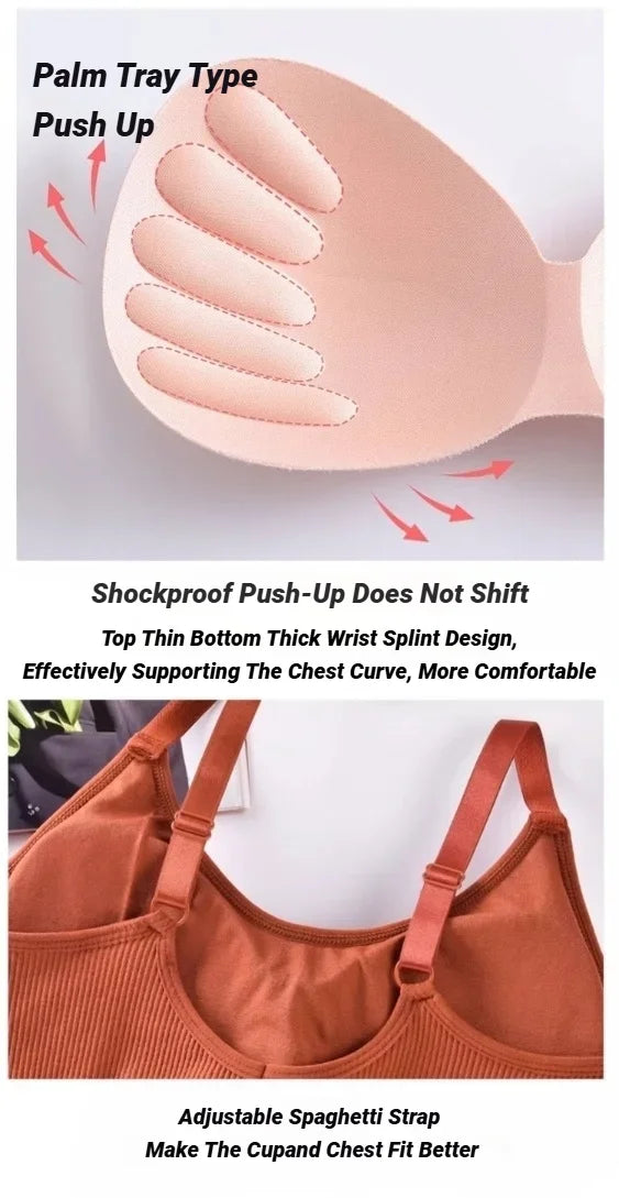 Sujetadores sexis sin costuras para mujer, Bralette transpirable de copa completa, sujetador para dormir sin aros, Top de tubo deportivo de alta calidad
