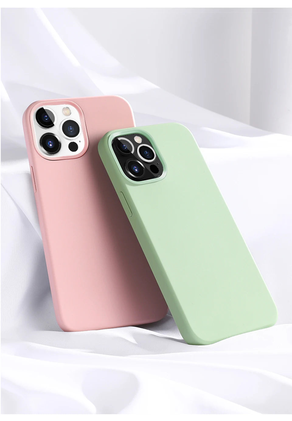 Funda de teléfono de silicona líquida de lujo para APPLE iPhone 11 13 12 14 15 16 Pro Max fundas para iPhone 15 Plus funda protectora a prueba de golpes